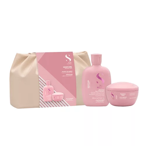 Semi di Lino Moisture Kit - száraz hajra való csomag exkluzív neszesszerben