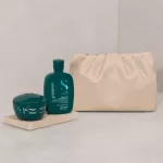 Semi di Lino Reconstruction Kit - sérült hajra való csomag exkluzív neszesszerben