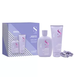   Semi di Lino Smooth Kit - rakoncátlan hajra való csomag ajándék scrunchie hajgumiszettel