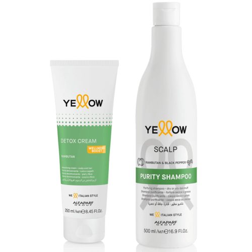 Yellow Scalp Purity tisztító csomag korpás fejbőrre